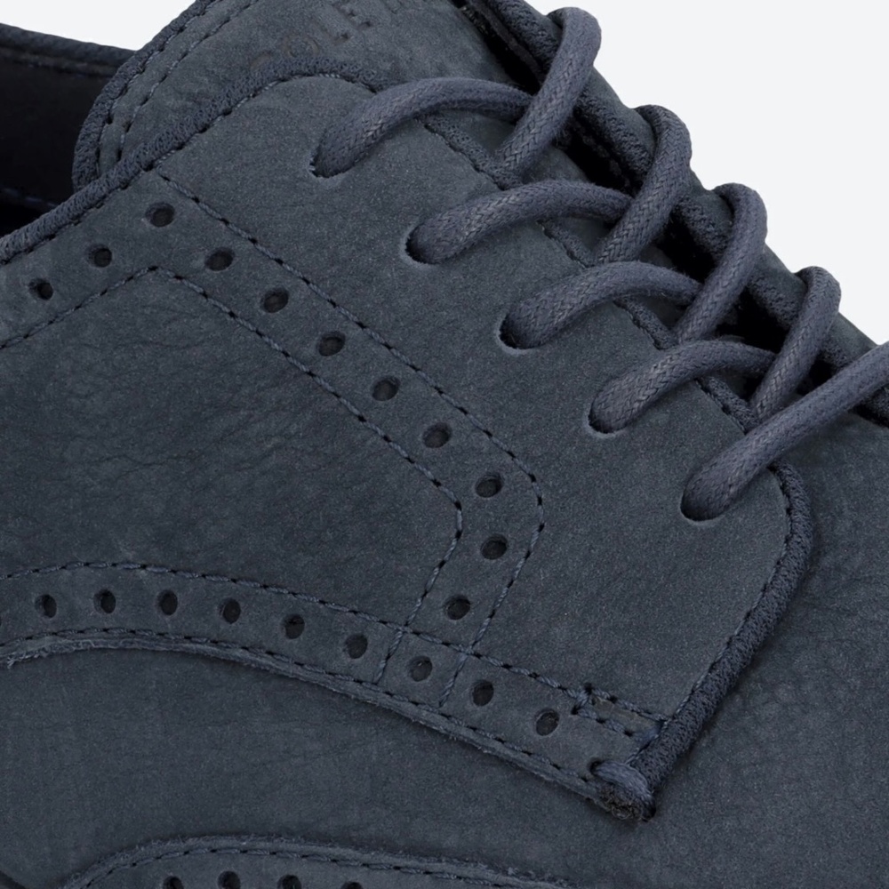 Cole Hahn Goto Wing Oxford - Navy - Flat View 3